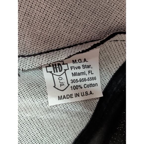 Vintage 80’s Harley Davidson Motorcycles Cigarettes Black Cotton SnapBack Hat - Picture 9 of 10